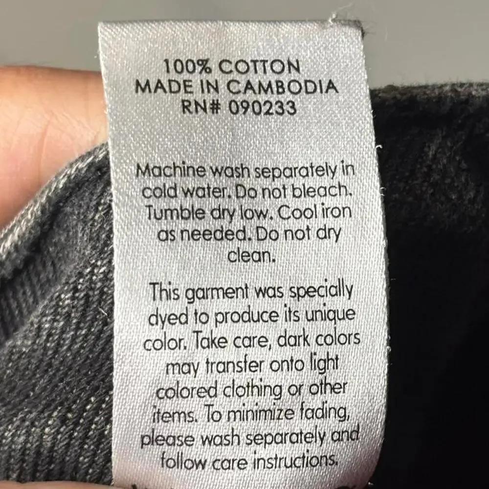 PacSun Casey Low Rise Baggy Jeans - Faded Black - Size 23